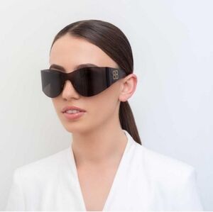Balenciaga Black Oversized Sunglasses